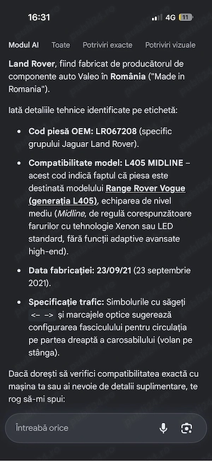 vand far Land Rover evoque 2012-18 si far Land Rover vogue 2013-17Super oferta,pret de nerefuzat  - imagine 3