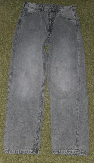 Blugi largi Buggy Pull&Bear, light grey, marime 42(32)