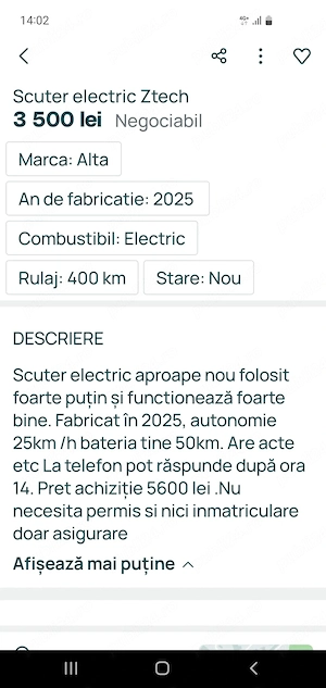 Scuter electric vand urgent - imagine 8
