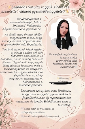 Bonă cu studii pedagogice   Târgu Mureș