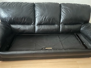 Canapea extensibila piele 3 locuri Mobexpert