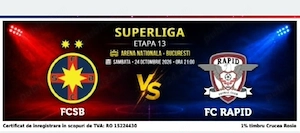 Bilet meci Fcsb Rapid tribuna 2, 24 octombrie 2026