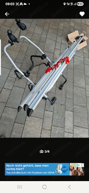 Suport Biciclete pe carlig auto THULE sau asuport universal haion auto peste 30 modele auto - imagine 10