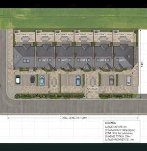 Teren 2000 mp, Str Straubing, Goranu, Rm. Vâlcea   utilități pe teren, construcție la roșu   - imagine 2