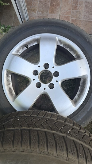 Jante si cauciucuri mercedes e class iarna m+s 205 60 16 - imagine 3