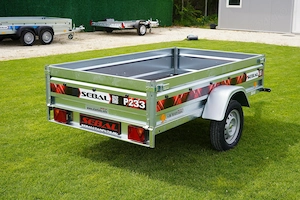 Remorcă nouă rabatabilă 750 kg - Sebal P233 | 233x133 750kg - 1 axă - imagine 3