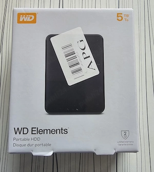 Hard disk extern WD Elements Portable 5TB USB 3.0 Black nou