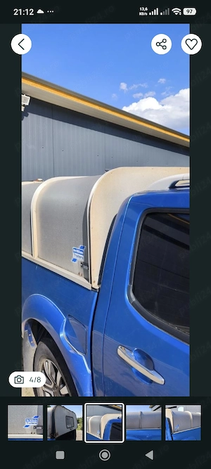 Hard top cober capac acoperis bena Ford Ranger Mitsubishi L200 Nissan Navara d40 Hilux - imagine 5