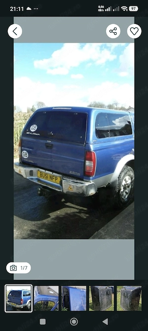hard top hartop acoperiș bena lada nisan nissan navara d22 