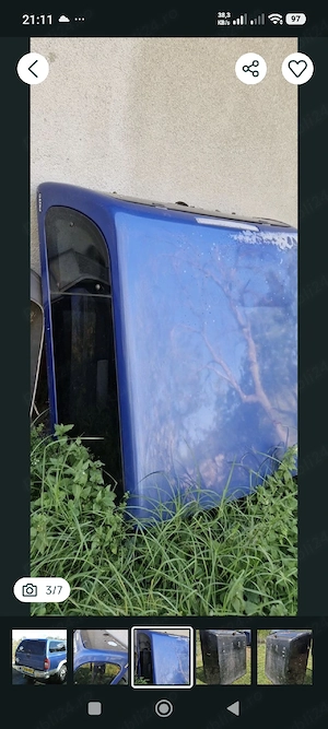 hard top hartop acoperiș bena lada nisan nissan navara d22  - imagine 3