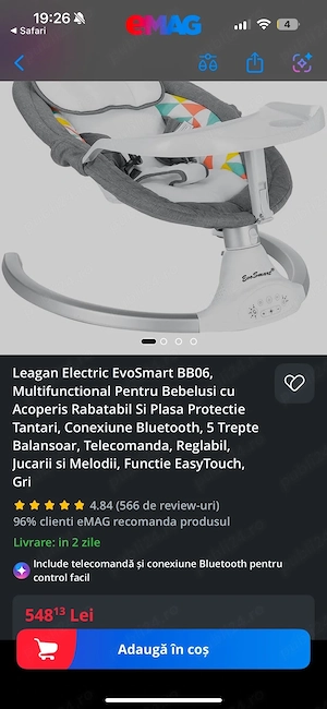 leagan electric pentru bebelusi 
