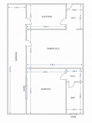Aproape de Cuina. Gradina proprie trecuta pe CF. Bucatarie inchisa. - imagine 14