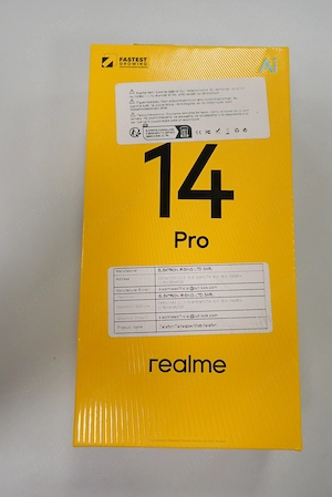 Telefon mobil Realme 14 Pro, 12GB RAM, 512GB, 5G, Suede Grey