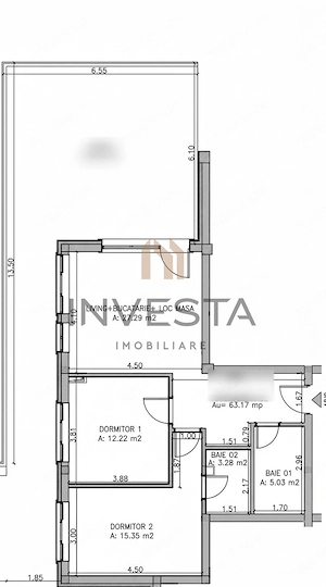 Apartament 3 camere si terasa de 58 mp cu vedere spre padure, Floresti - imagine 11