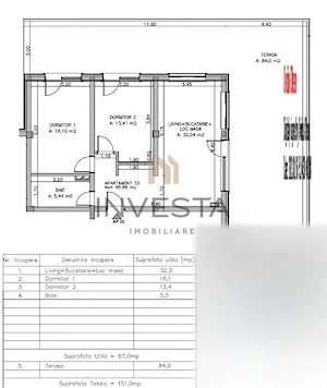 Apartament 3 camere si terasa de 84 mp cu vedere spre padure, Floresti - imagine 10