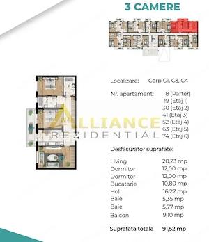 Apartament 3 camere | 89 mp | 5 min metrou Berceni
