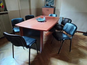 6 scaune birou, piele ecologica, negre