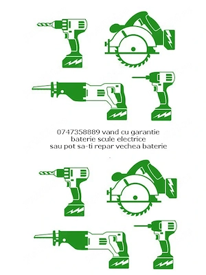 vand cu garantie baterie scule electrice