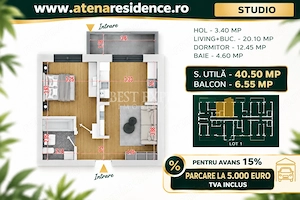 2 Camere Direct Dezvoltator| Avans 15% | Ideal Investiție | Comision 0%