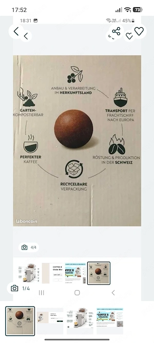 Vând aparat cafea cofee B