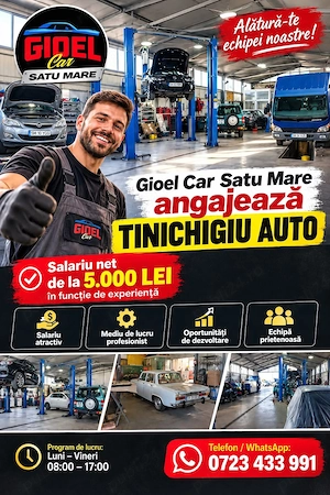 Gioel car Satu Mare angajeaza tinichigiu cu experiență
