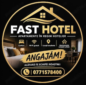 Angajăm personal pentru curatenie regim hotelier 