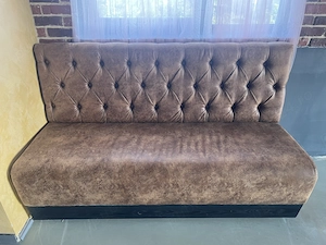 Canapea maro vintage coniac