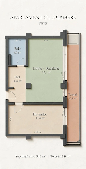 apartament 2 camere lipovei urbanio  - imagine 10