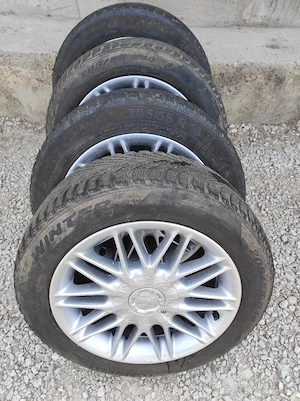 Jante aluminiu R16 Golf 4 cauciucuri iarna 205/55/16 - imagine 5