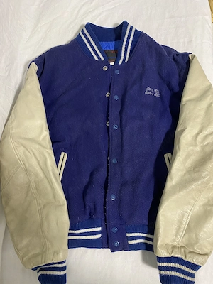 Geacă Varsity Vintage 90s Hard Rock Cafe San Francisco   Lână și Piele Naturală