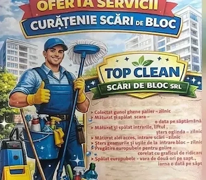 Angajez personal curatenie - scari de bloc