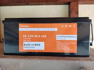 2xBaterie LiFePo4  25,6V  100A