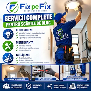 Mentenanță și curățenie pentru asociații de proprietari   București  FIX PE FIX SOLUTION oferă servi