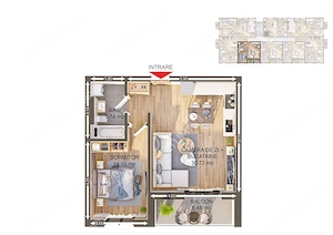 Apartament nou 2 camere balcon loc parcare zona Brana Selimbar - imagine 7