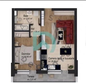 2 camere, Tractorul ,Brasov - imagine 10