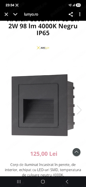 Spot trepte scari led incastrat exterior interior