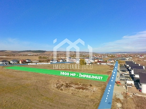 Teren intravilan 3800 mp Jucu de Mijloc | Str. Câmpiei | Dezvoltare