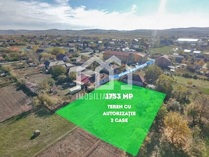 Teren cu autorizație pentru 2 case – 1.753 mp | Jucu de Sus