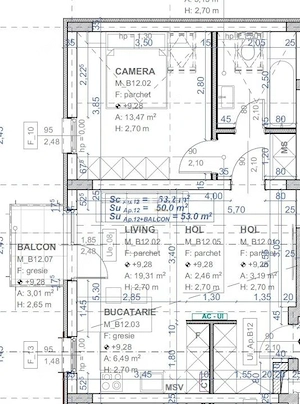 2 camere | Lift | in Timisoara | Transport in comun | Loc de parcare - imagine 19