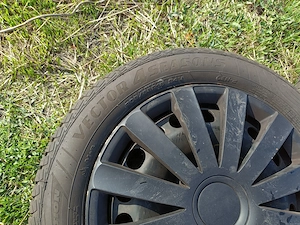 Set 4 jante tabla volkswagen 16 inch cu anvelope iarna - imagine 2