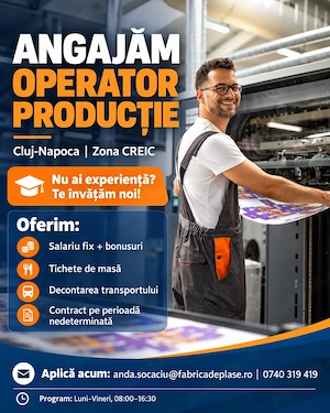 Operator productie, fabrica de plase cluj