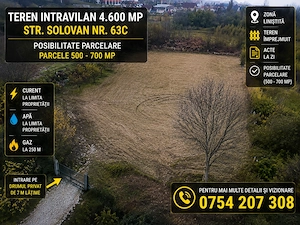 Întreg sau parcele  intabulat ,intravilan cuprinse intre 500-700mp drum privat 