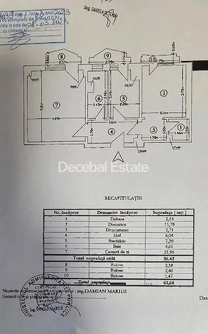 Apartament 2 camere 1994 în spatele mall-ul Unirea 60 mp - imagine 16