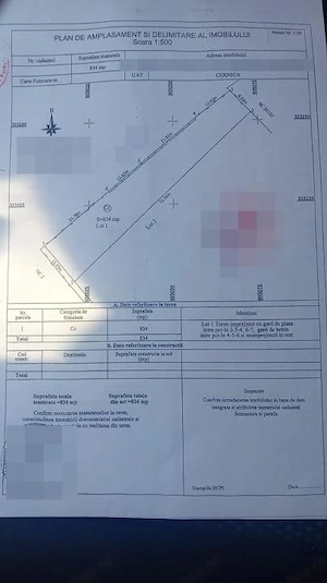Vanzare teren 834mp Cernica,Tanganu, utilitati, strada asfaltata cu trotuar - imagine 2