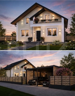 Casă premium în Rediu– 4 dormitoare,, teren 630 mp, pompă de căldură
