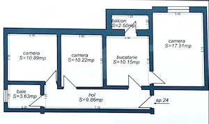 Apartament 3 camere, 62.26 mp, Calea Aradului - imagine 14