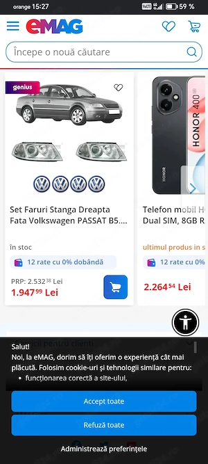 Vw pasat faruri originale - imagine 5