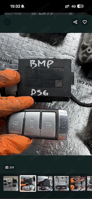 Kit pornire passat b6 2.0 bmp ecu calculator confort bcm contact cheie - imagine 4