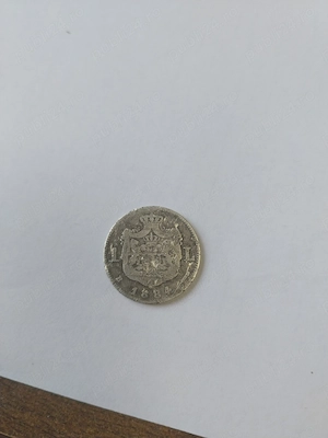vind moneda de 1 leu 1884