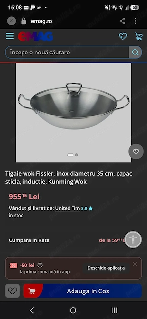 Tigae wok fissler 35cm